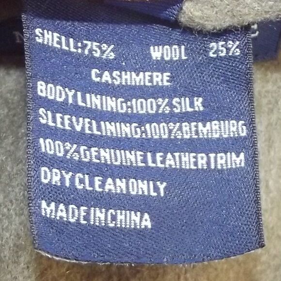 MCKENZIE TRIBE Sport Coat, 46R, Olive Green, Wool/Cashmere, Leather trim - Picture 12 of 12